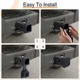 Fits for 2-inch Hitch Cover, Black, view 5