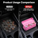 2 Piece Coin Holder, Pink, view 5