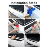 Rear Bumper Protector, Black, view 4