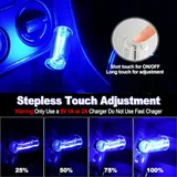 2 Piece LED USB Night Lights, Blue, view 4