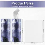 4 Piece Tissue Holder, Purple, view 2