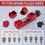 Spark Plug Gap Tool, Red, view 3