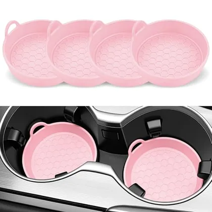 4 Piece Cup Holder Coaster, Pink