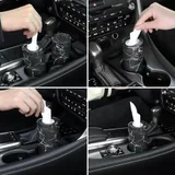 4 Piece Tissue Holder, Black, view 4