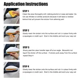 4 Piece Exterior Accessories Rear View Mirror, Black, view 6