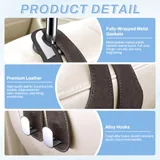 2 Piece Purse Holder Hook, Brown, view 3