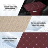 Center Console Arm Rest Cover, Red, view 4