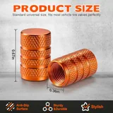 12 Piece Tire Valve Stem Caps, Orange, view 2