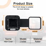 2 Piece 2 Inch Flag Tow Hitch Covers, view 2