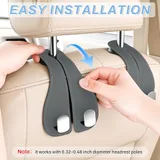 2 Piece Purse Holder Hook, Grey, view 4