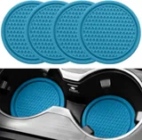 4 Piece Cup Coaster, Blue, view 1