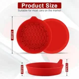 4 Piece Cup Holder Coaster, Red, view 5
