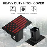 Tow Hitch Cover, Red, view 4