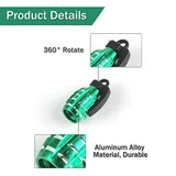 4 Piece Tire Valve Stem Cap, Green, view 3