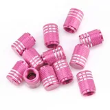 12 Piece American Flag Valve Stem Cap, Pink, view 3