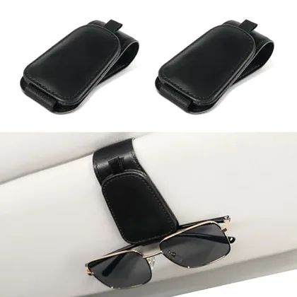 2 Piece Sunglass Holder, Black