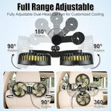 SINGRAO Backseat Fan for Kids, Black, view 3