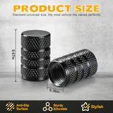 12 Piece Tire Valve Stem Caps, Black, view 2