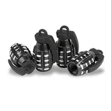 4 Piece Tire Valve Stem Cap, Black, view 1