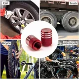 12 Piece American Flag Valve Stem Cap, Red, view 5