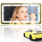 Sun Visor Vanity Mirror, Yellow, view 1