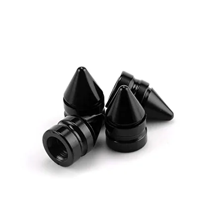 4 Piece Tire Valve Caps, Black