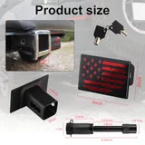 Tow Hitch Cover, Red, view 2