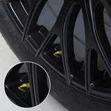 4 Piece Tire Valve Caps, Gold, view 5