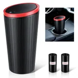Trash Can with Lid, Black, view 1