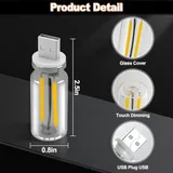 2 Piece USB Lights, Yellow, view 5