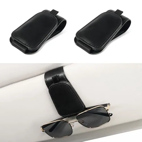 2 Piece Sunglass Holder, Black