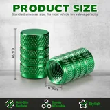 12 Piece Tire Valve Stem Caps, Green, view 2