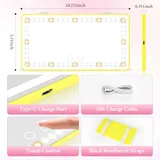 Sun Visor Vanity Mirror, Yellow, view 4