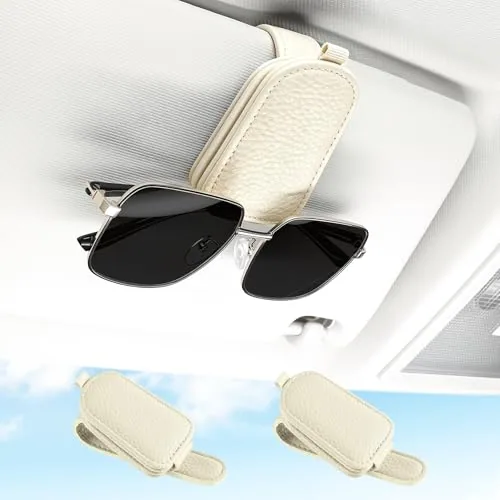 2 Piece Sunglasses Holder, Beige