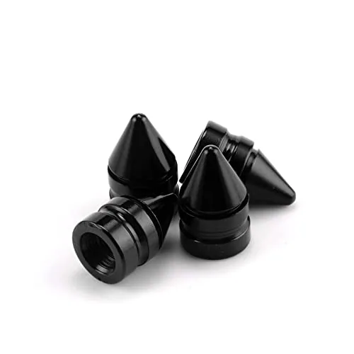 4 Piece Tire Valve Caps, Black