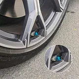 4 Piece Aluminum Tire Valve Cap, Blue, view 4