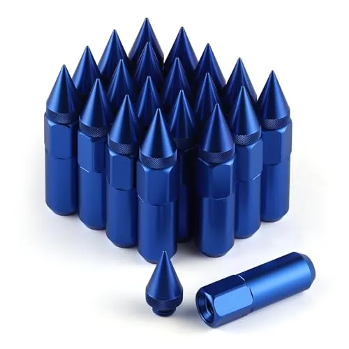20 Piece M12X1.5 Wheel Lug Nuts, Blue