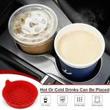 4 Piece Cup Holder Coaster, Red, view 3