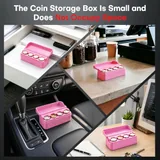 2 Piece Coin Holder, Pink, view 6
