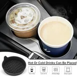 4 Piece Cup Holder Coaster, Black, view 3