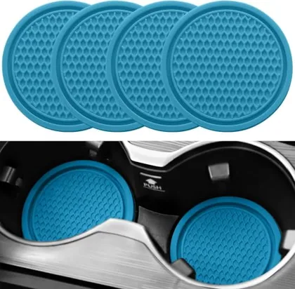 4 Piece Cup Coaster, Blue