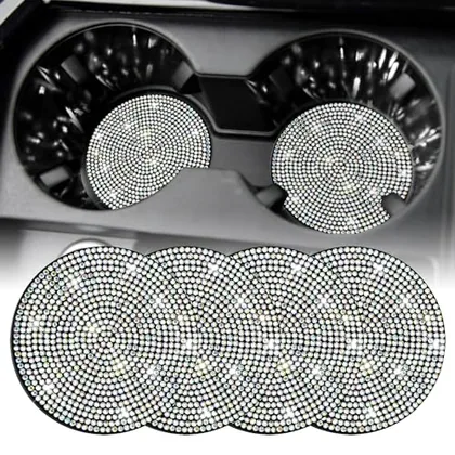 4 Piece Bling Cup Holder Coasters
