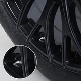 4 Piece Tire Valve Caps, Silver, view 5