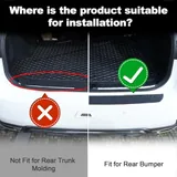 Rear Bumper Protector, Black, view 5