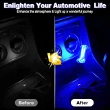 2 Piece LED USB Night Lights, Blue, view 2