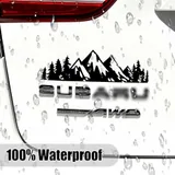 Vinyl Snow Mountain Tree Decal Sticker, Black, view 3