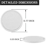 4 Piece Cup Coaster, White, view 2