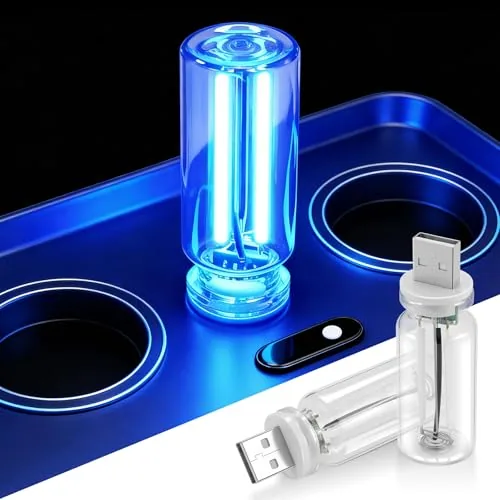 2 Piece LED USB Night Lights, Blue