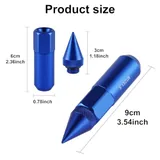 20 Piece M12X1.5 Wheel Lug Nuts, Blue, view 2