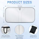 300T Windshield Sun Shade, Black, view 2